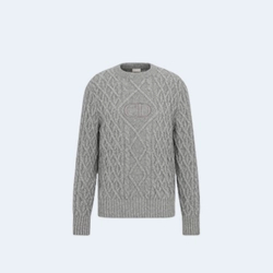 디올 미드나잇 시그니처 니트 그레이