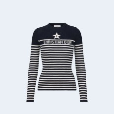 디올 리비에라 블루 니트 스웨터