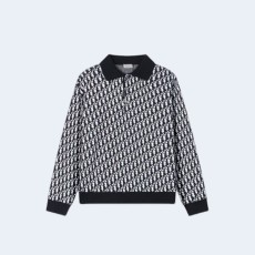 디올 오블리크 자카드 폴로 셔츠