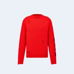 디올 오타니 워크샵 스웨터 레드