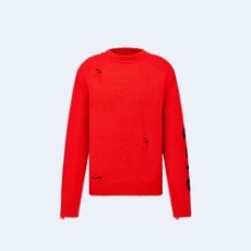 디올 오타니 워크샵 스웨터 레드