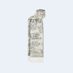 디올 TOILE DE JOUY SAUVAGE 그레이 스카프