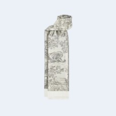 디올 TOILE DE JOUY SAUVAGE 그레이 스카프
