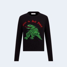 디올 그린 드래곤 울 캐시미어 니트