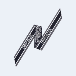 디올 블랙 투왈 드 주이 플라워 미차 스카프