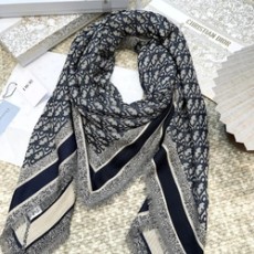 디올 양모 100% 로고 머플러