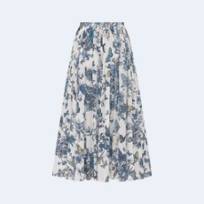 디올 토일 드 주이 플레어 미디 스커트