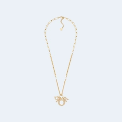 디올 레이디 골드 피니쉬 목걸이