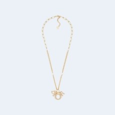 디올 레이디 골드 피니쉬 목걸이