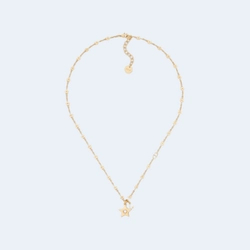 디올 스타 화이트 펄 목걸이