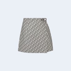 디올 오블리크 태피터 자카드 스커트팬츠
