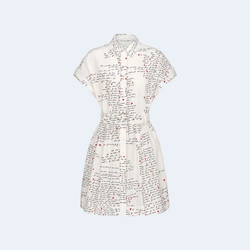 디올 Dioramour 벨트 셔츠 드레스