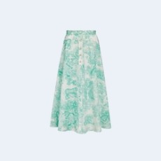 디올 Dioriviera 플레어 미디 스커트