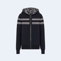 디올 테크니컬 캐시미어 리버시블 후드 집업