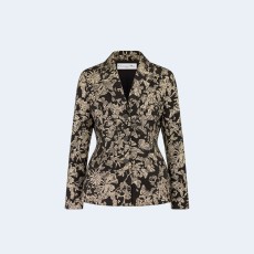 디올 테크니컬 자카드 핏티드 자켓 블랙