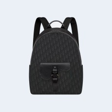 디올 오블리크 자카드 새들 지퍼 백팩