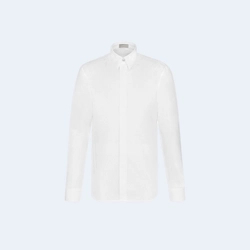 디올 오블리크 셔츠 화이트 코튼