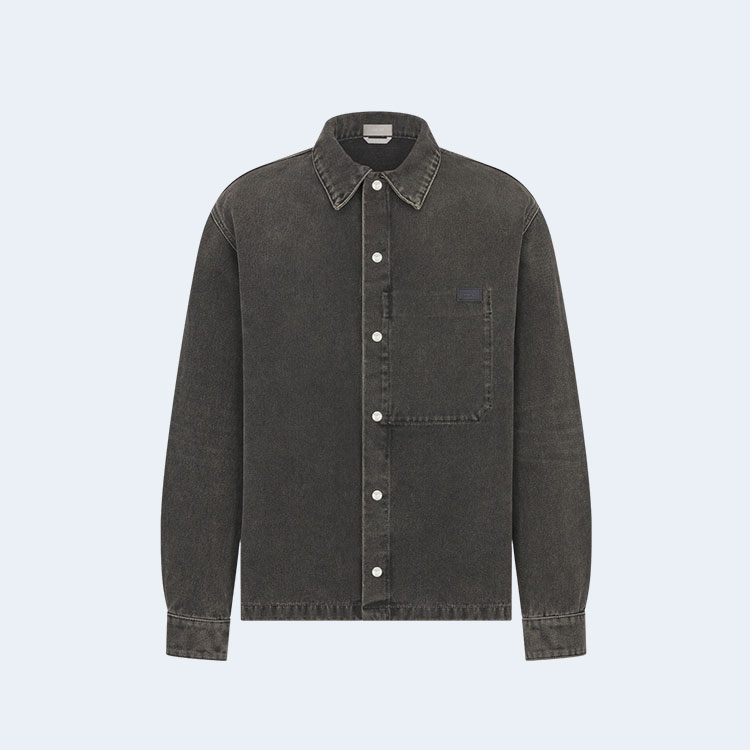디올 블랙 데님 오버셔츠