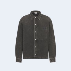 디올 블랙 데님 오버셔츠