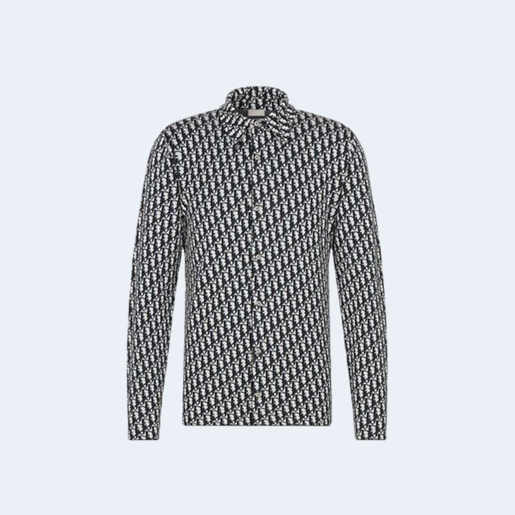 디올 오블리크 올오버 자카드 오버셔츠