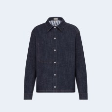 디올 오블리크 코튼 데님 오버셔츠