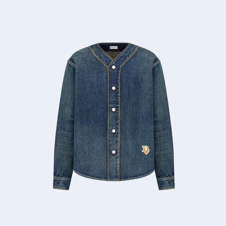 디올 티어스 블루 데님 셔츠