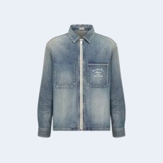 디올 아뜰리에 오버셔츠 블루 코튼