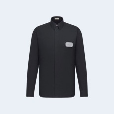 디올 꾸띄르 네이비 코튼 셔츠