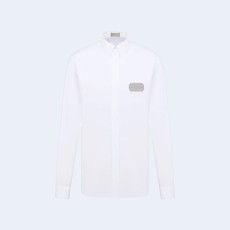 디올 꾸띄르 화이트 코튼 셔츠