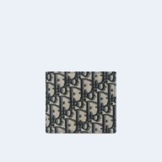 디올 오블리크 자카드 베이지 지갑