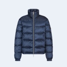 디올 오블리크 다운 자켓 블루