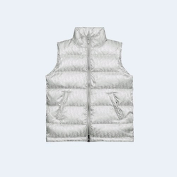 디올 오블리크 다운 패딩 베스트 화이트