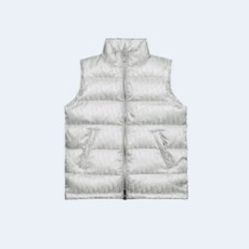 디올 오블리크 다운 패딩 베스트 화이트