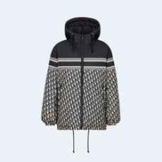 디올 오블리크 리버시블 롱 다운 패딩