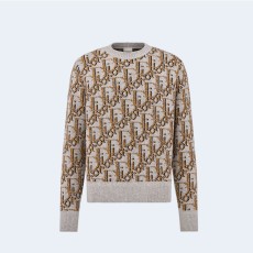 디올 오블리크 울 자카드 스웨터