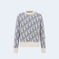 디올 오블리크 울 자카드 스웨터