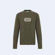 디올 커츄얼 캐시미어 스웨터 그린