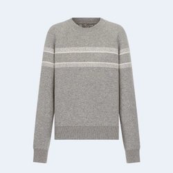 디올 리버서블 크루넥 스웨터 그레이