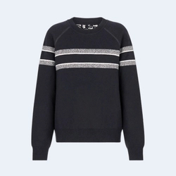 디올 리버서블 라운드 넥 스웨터