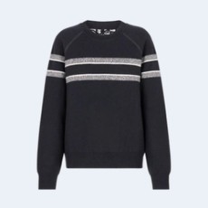 디올 리버서블 라운드 넥 스웨터