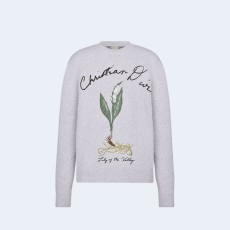 디올 코튼 블렌드 저지 은방울꽃 스웨터