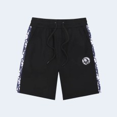 디올 화이트 스트라이프 버뮤다 쇼츠 블랙