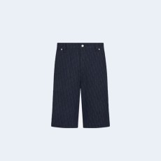 디올 오블리크 카스리 코튼 데님 쇼츠