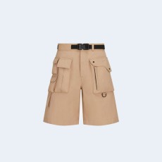 디올 카고 버뮤다 코튼 블렌드 쇼츠 베이지
