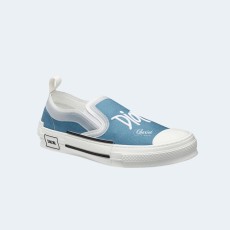 디올 x 숀 B23 슬립 온 캔버스 블루