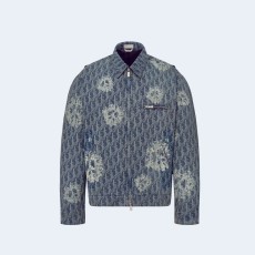 디올 x 데님 티어스 집업 자켓