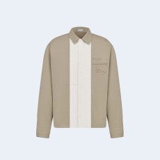 디올 베이지 코튼 데님 코치 자켓