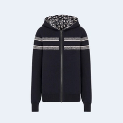 디올 오블리크 리버서블 후드 지퍼 가디건