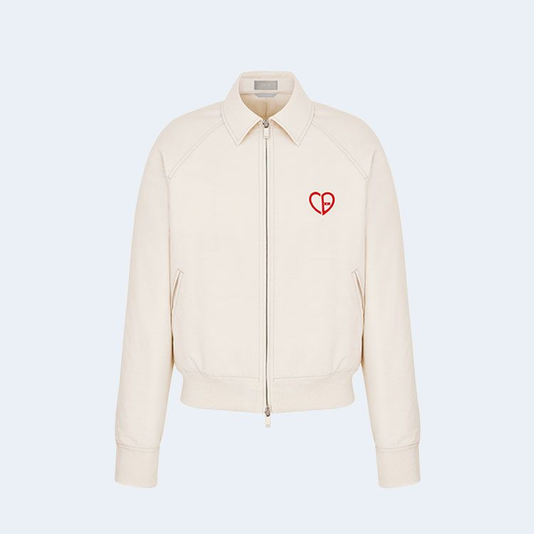 디올 CD Heart 블루종 재킷