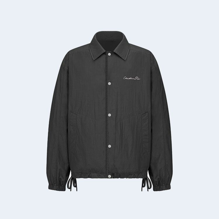 디올 블랙 테크니컬 패브릭 블루종 재킷